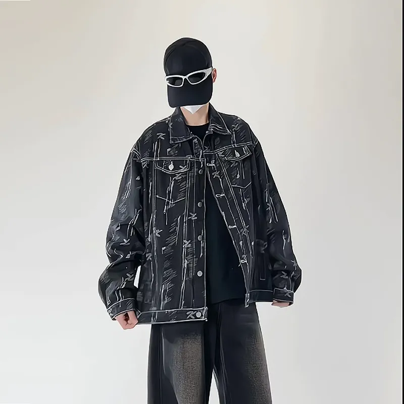 SIL VITIN Denim Jacket Unisex Black-1