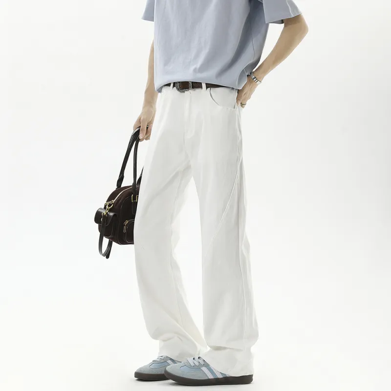 SIL VITIN Casual Pants Unisex White-5