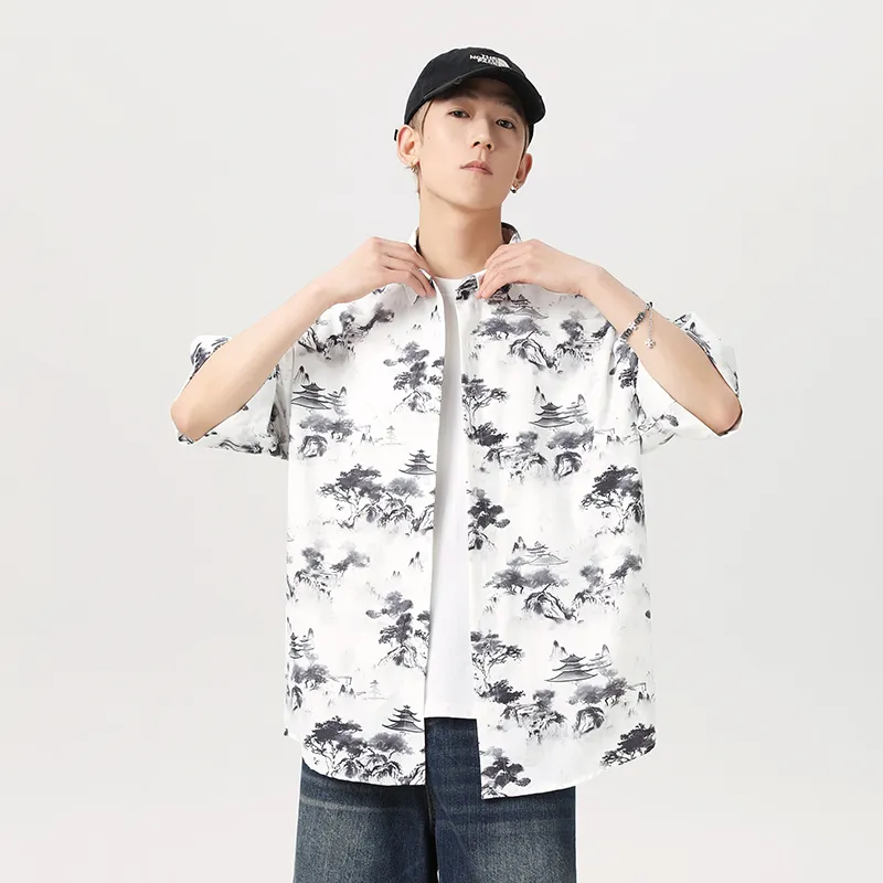 SIL VITIN Shirts Unisex Pagoda Pine-4