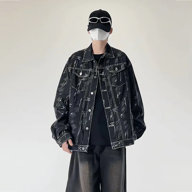 SIL VITIN Denim Jacket Unisex Black-3