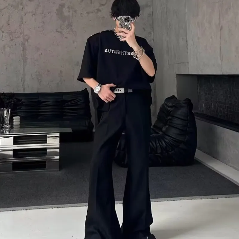 SIL VITIN Casual Pants Unisex Black-6