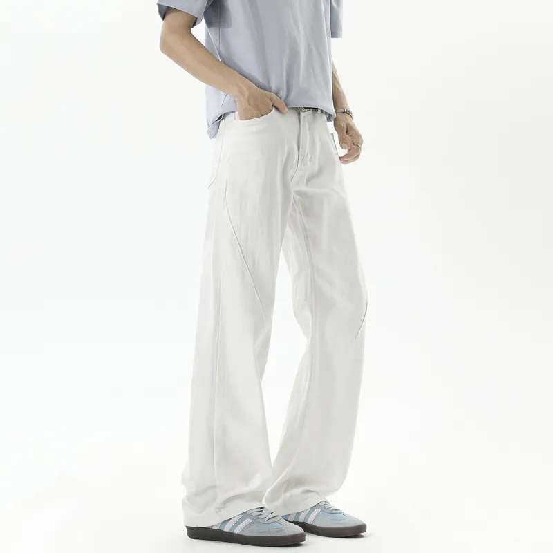 SIL VITIN Casual Pants Unisex White-4