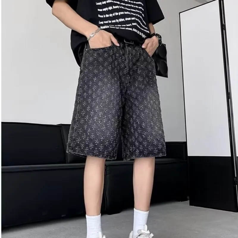 SIL VITIN Denim Shorts Unisex-8