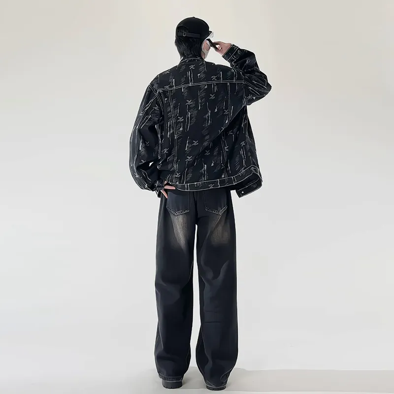 SIL VITIN Denim Jacket Unisex Black-2