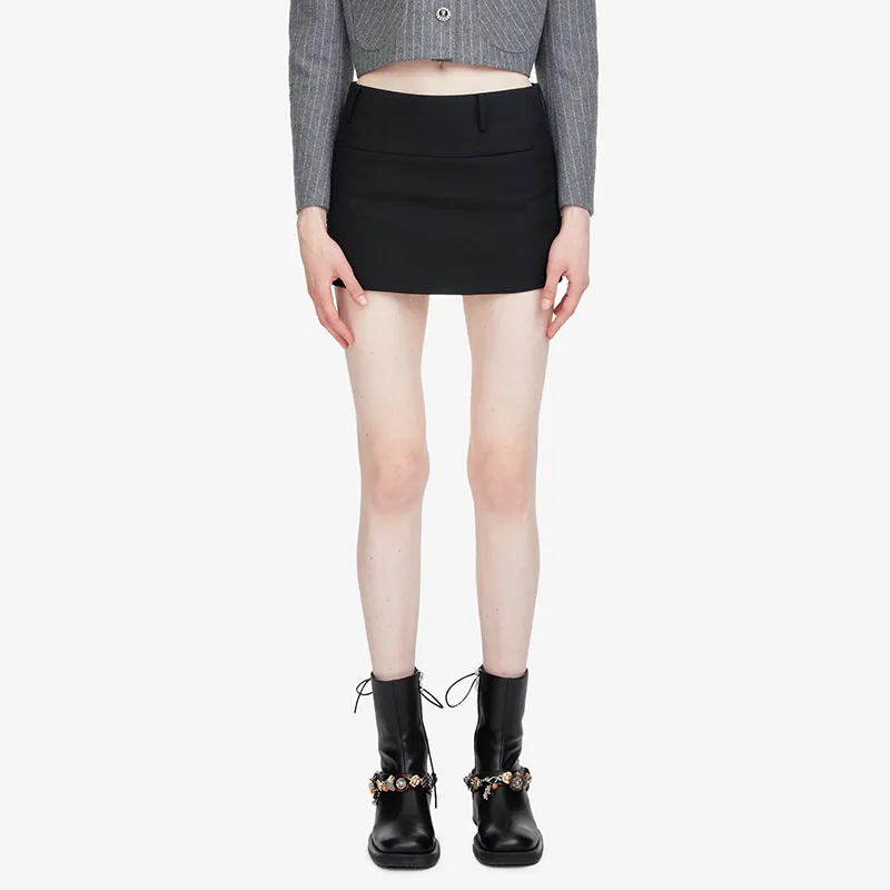 HERLIAN Casual Short Skirts Women's Black-2
