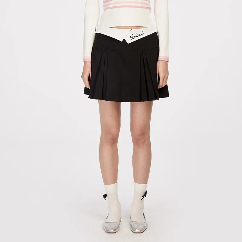 HERLIAN Casual Short Skirts Women's Black-2