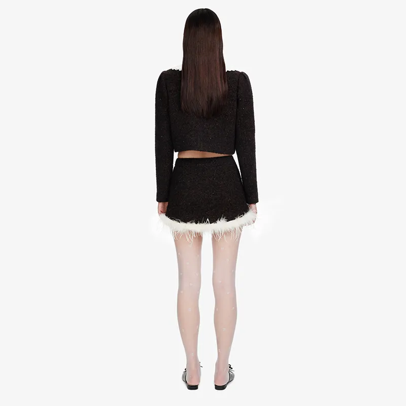 HERLIAN Casual Short Skirts Women's Brown-3