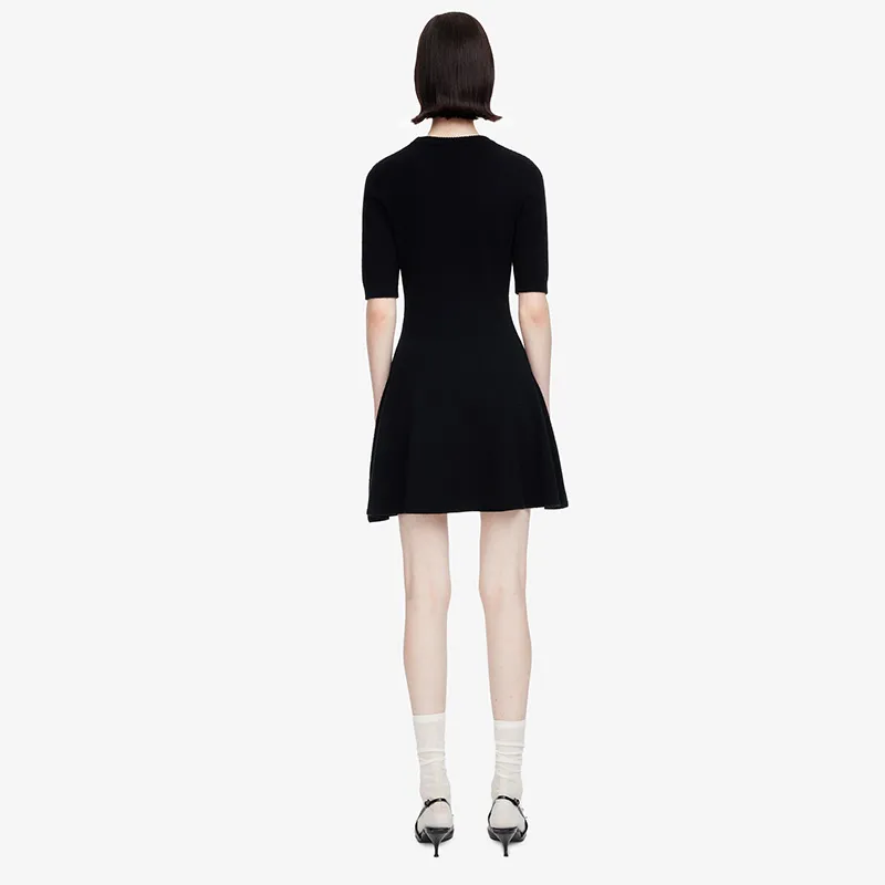 HERLIAN Short Sleeved Dress Women's Black-2