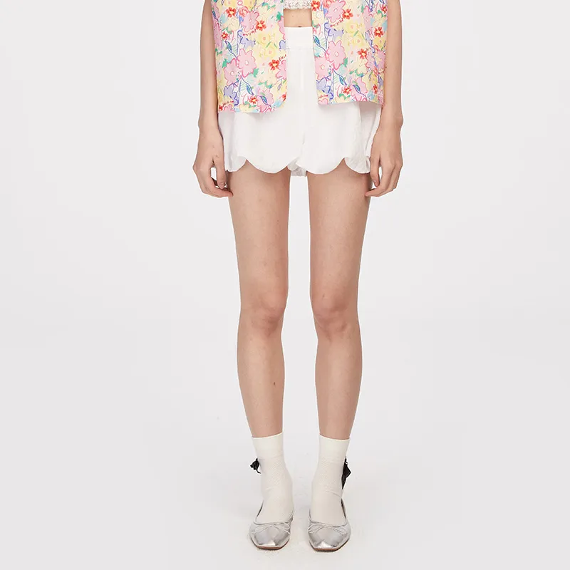 HERLIAN Casual Shorts Women's White-2