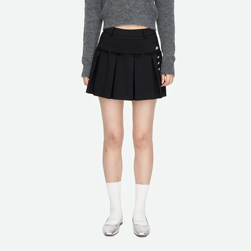 HERLIAN Casual Short Skirts Women's Black-2