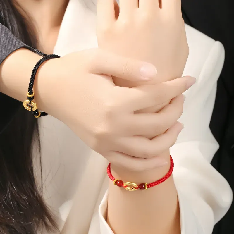 JINZHIFU Gold Bracelet Unisex-5