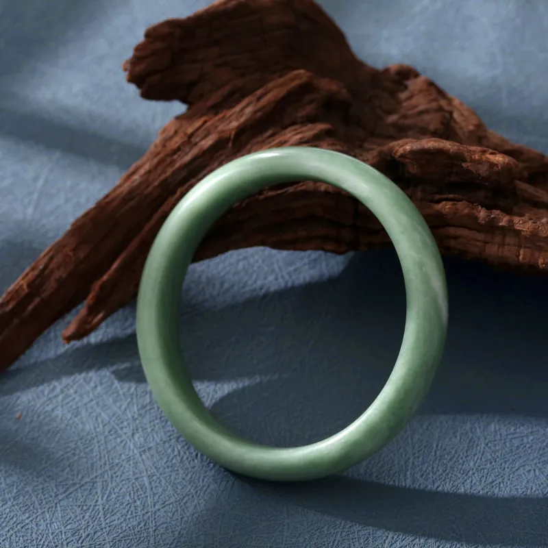 JINZHIFU Guizhou Green Jade Bangles Women's-8