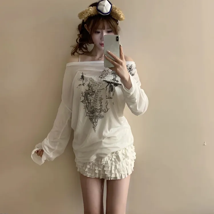 SUNSUNTOWN T Shirt Women's White-7