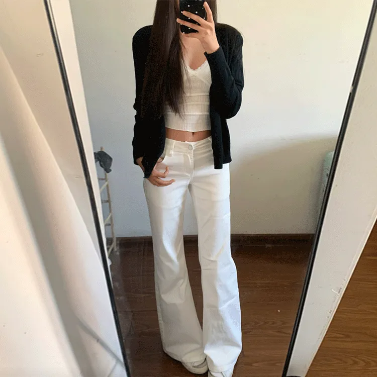 SUNSUNTOWN Jeans Women's White-5