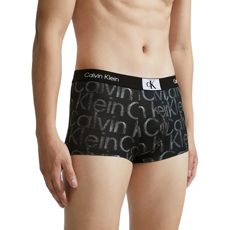 CALVIN KLEIN CK96 Series Underpants Men's Long Limestone Base White Letter-1