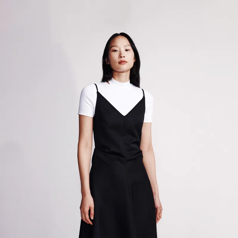 CALVIN KLEIN Slip Dresses Women's Space Black-2