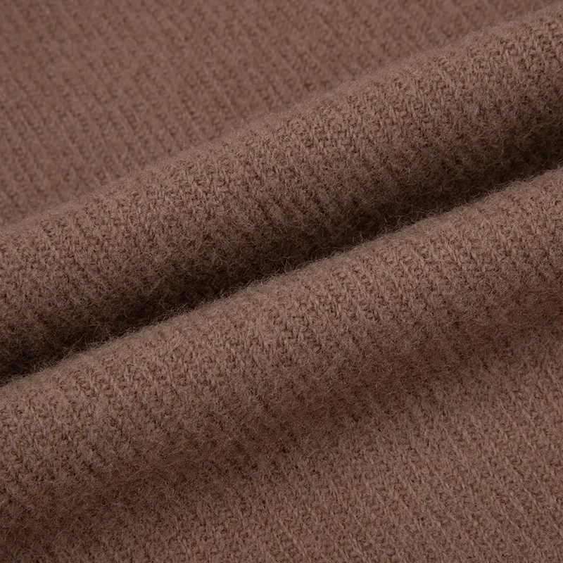 CALVIN KLEIN Sheep Wool Knit Scarves Women's Light Coffee-5
