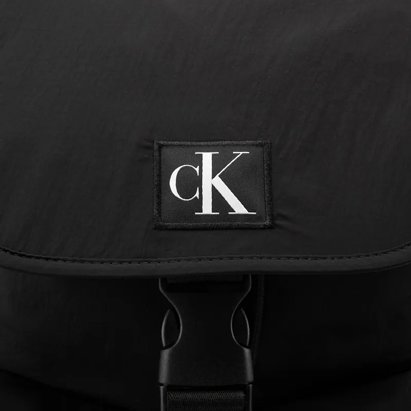 CALVIN KLEIN Fabric Backpack Large Size Men's Space Black-4