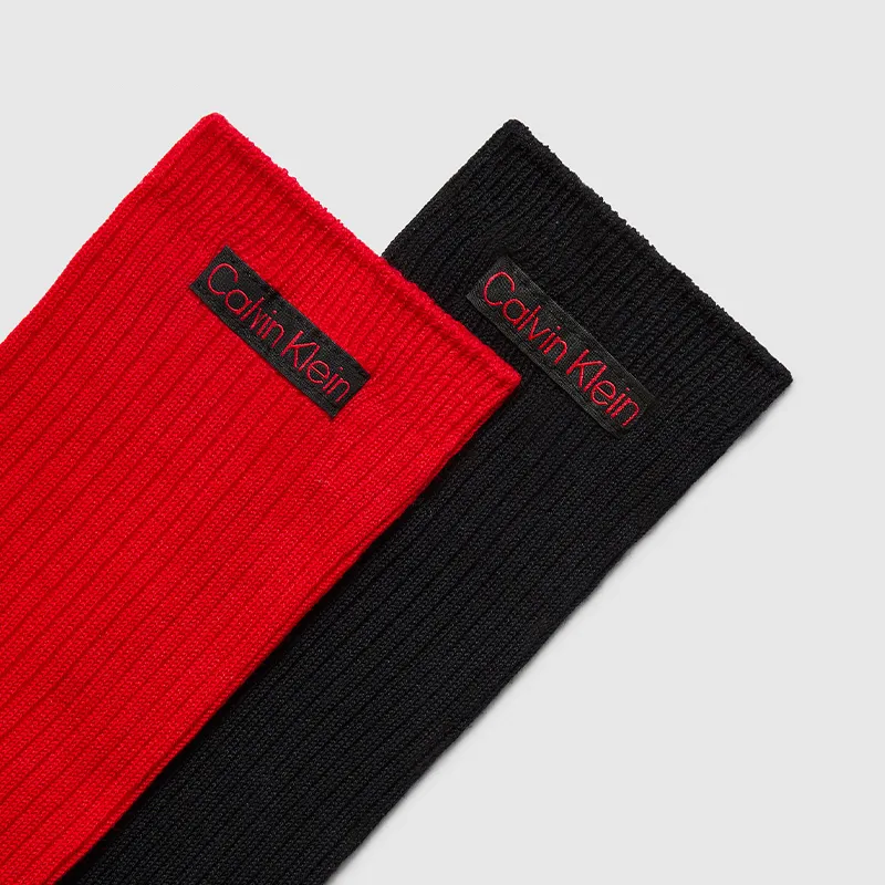 CALVIN KLEIN Mid Calf Socks Women's 2 Pack-1