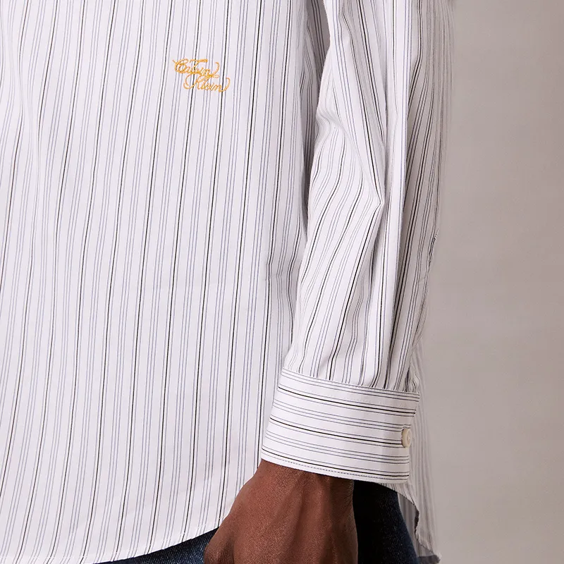 Calvin Klein Shirts Men G34 White Stripes-2