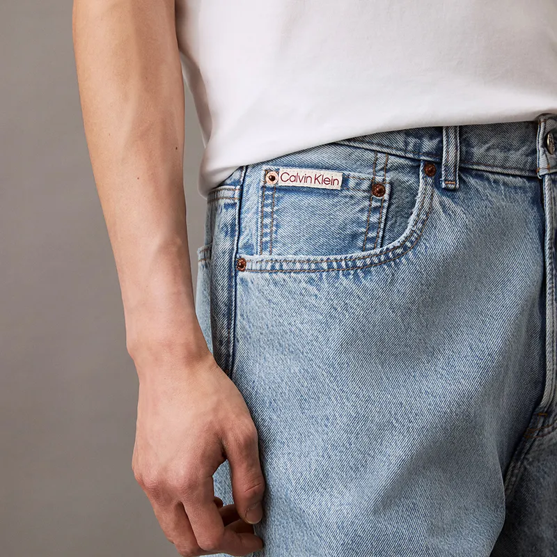 CALVIN KLEIN Denim Shorts Men's Denim Light Blue-2