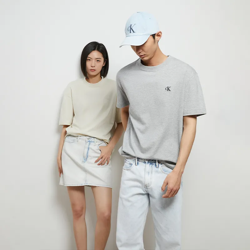 CALVIN KLEIN T Shirt Unisex Eggshell Color-2