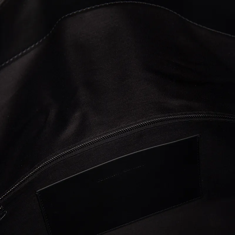 CALVIN KLEIN Sheepskin Clutch Medium Size Women's Space Black-3