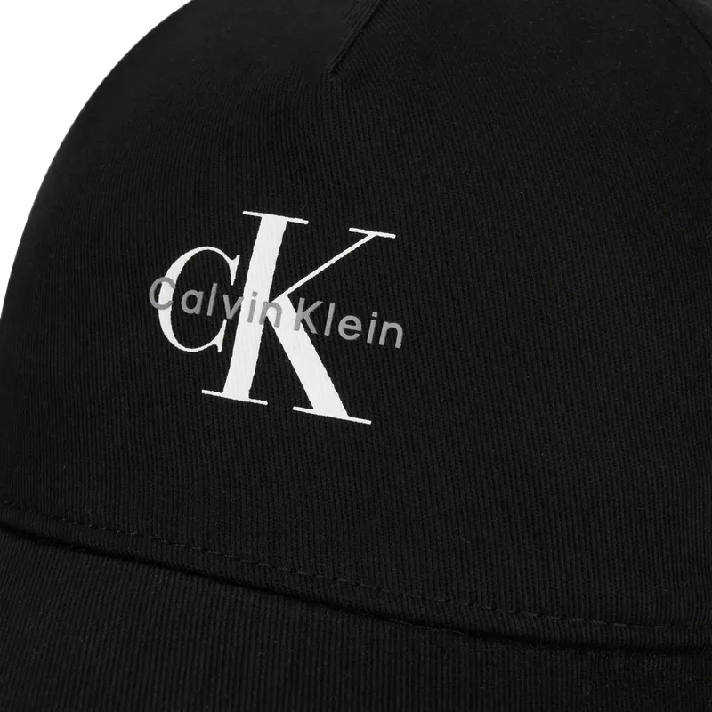 CALVIN KLEIN Cotton Baseball Caps Unisex Space Black-2
