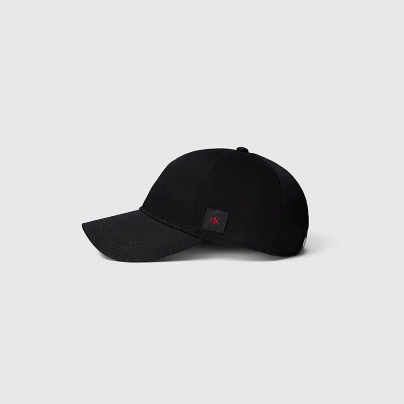 CALVIN KLEIN Cotton Baseball Caps Unisex Space Black-5