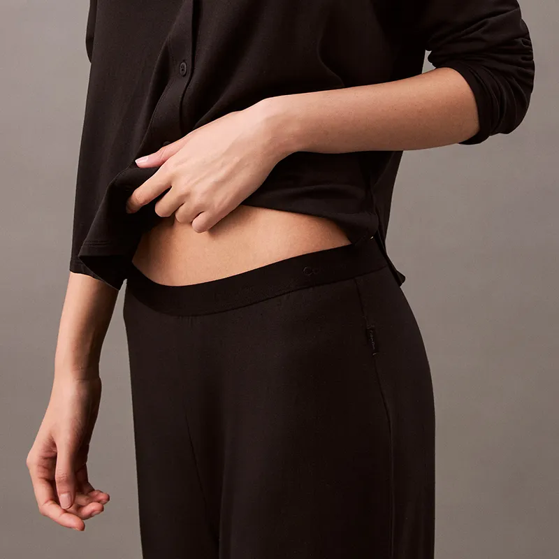 CALVIN KLEIN Pajama Pants Women's Space Black-2