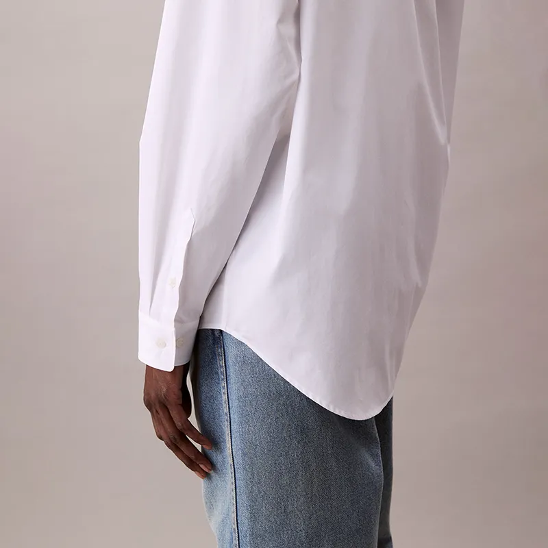 Calvin Klein Shirts Men YAA Moon White-6