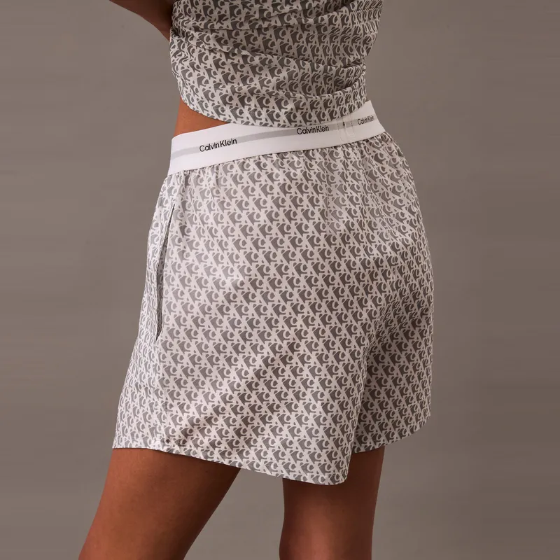 CALVIN KLEIN Pajama Pants Women's White Base Letter-2