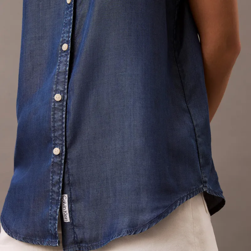 CALVIN KLEIN Shirt Women's Denim Blue-2
