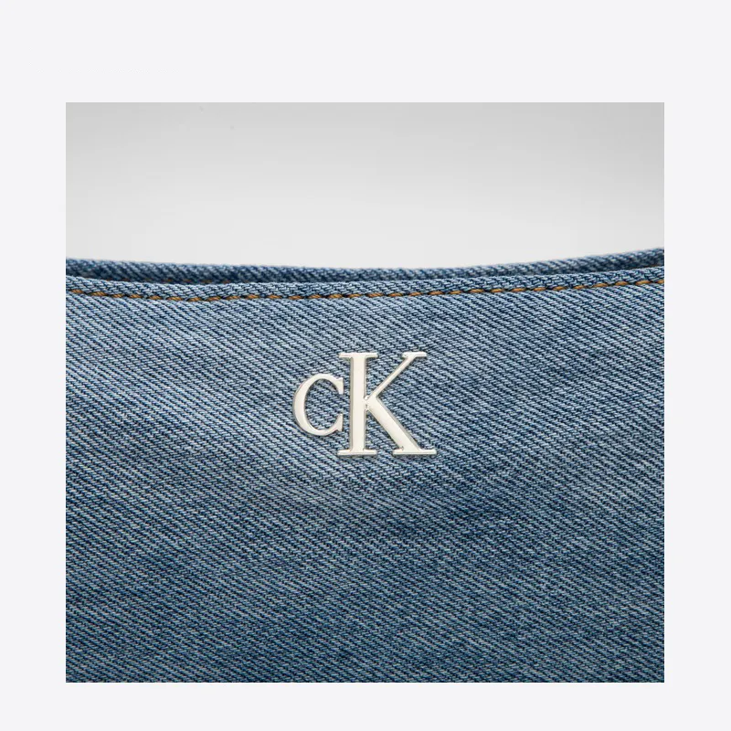 CALVIN KLEIN Fabric Shoulder Bag Women's Denim Light Blue-4