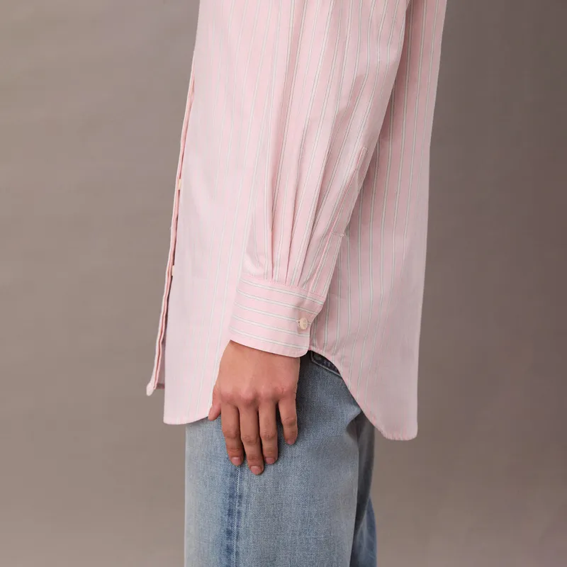 Calvin Klein Shirts Women's VMI Stripes Pink-3