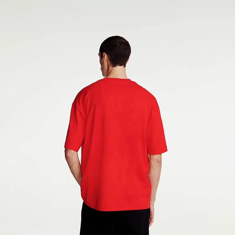 Calvin Klein Spring Festival Red Magenta T Shirts Men-2