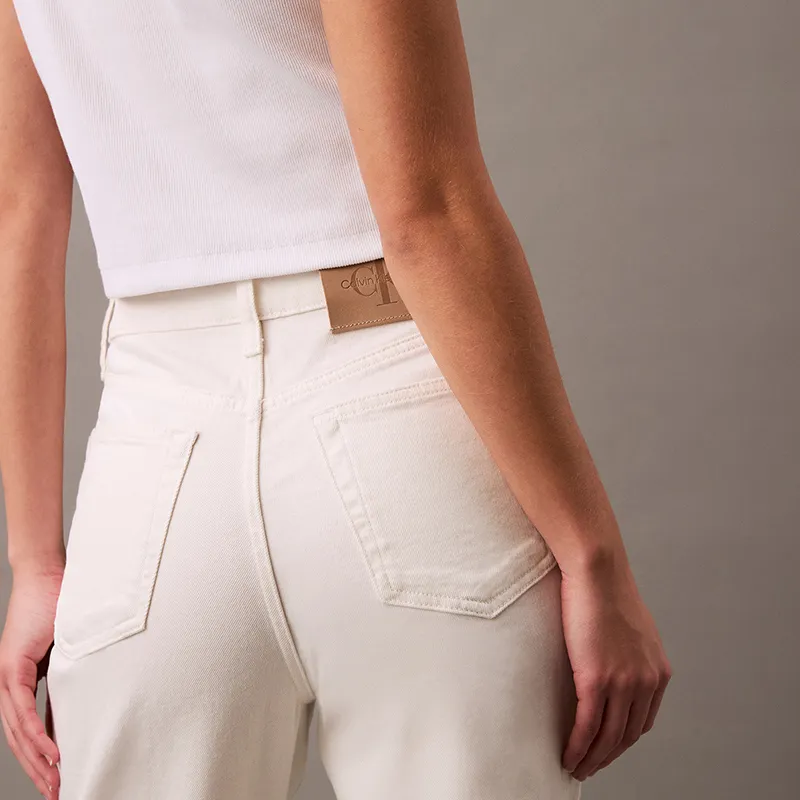 CALVIN KLEIN Jeans Women's White Denim-5
