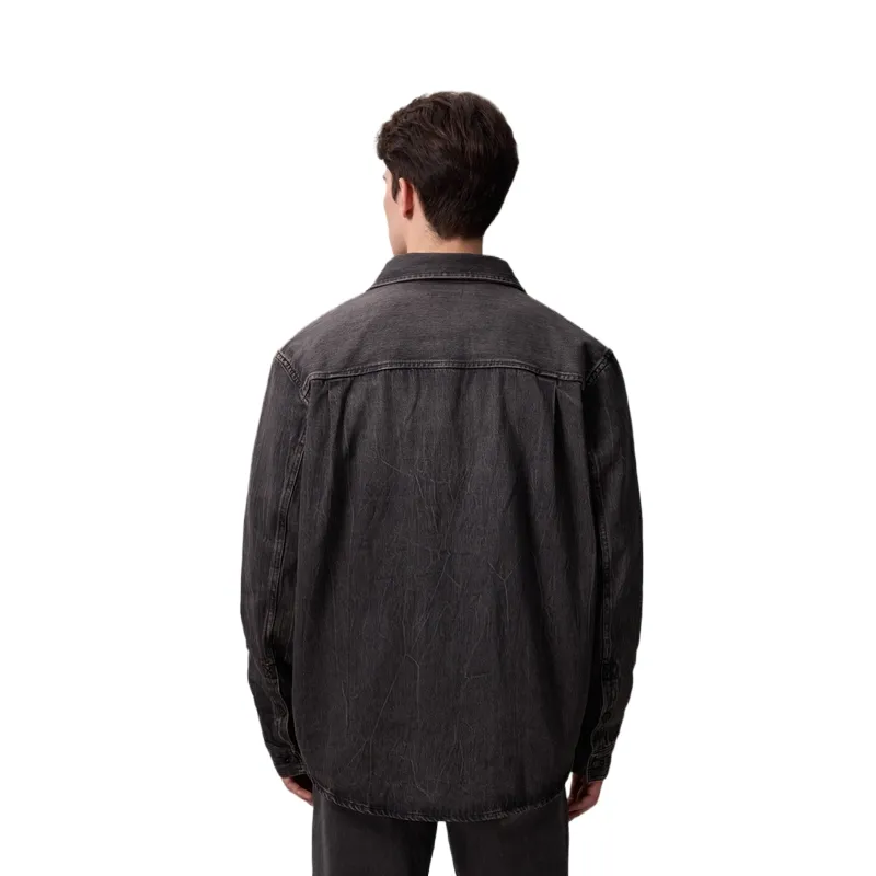 CALVIN KLEIN Shirt Men's Denim Black-2