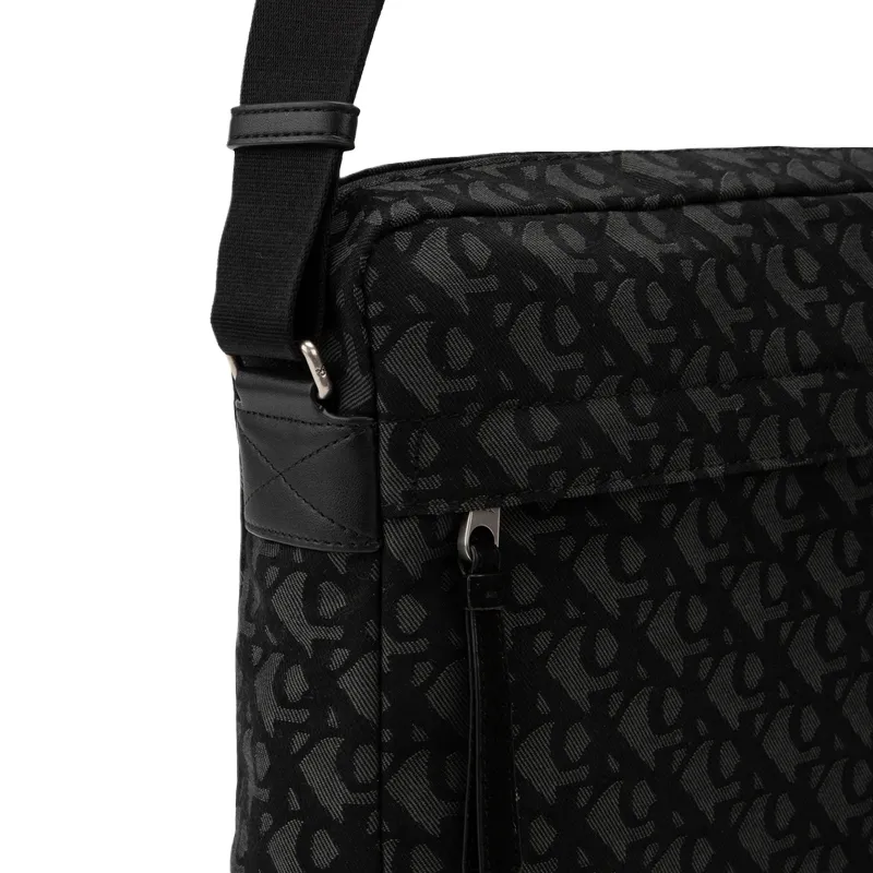 CALVIN KLEIN Fabric Shoulder Bag Men's Space Black-5