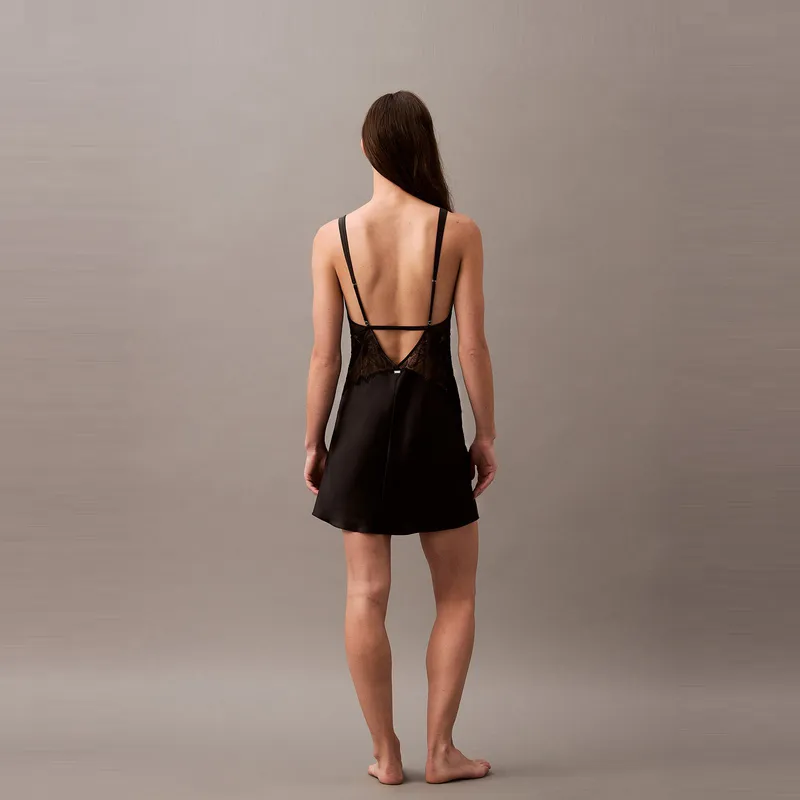 CALVIN KLEIN Nightgown Women's Space Black-2