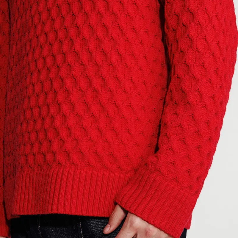CALVIN KLEIN Spring Festival Red Magenta Sweater Men's-5