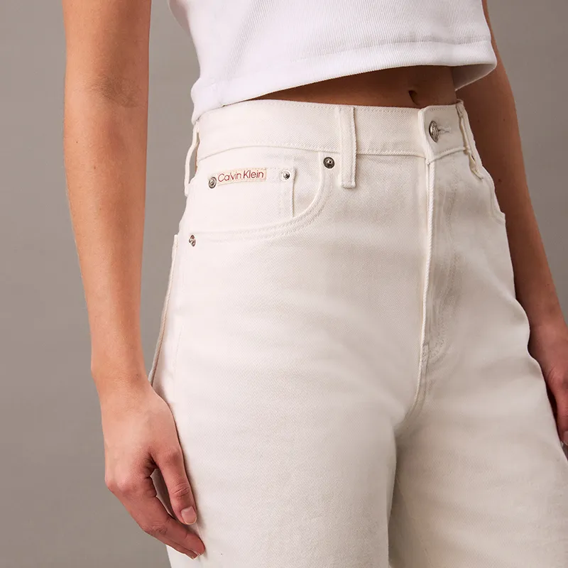 CALVIN KLEIN Jeans Women's White Denim-4