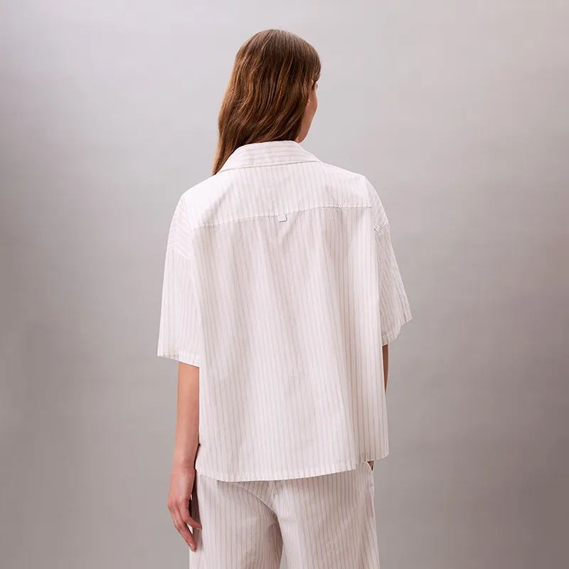 CALVIN KLEIN Pajama Tops Women's White Base Letter-4