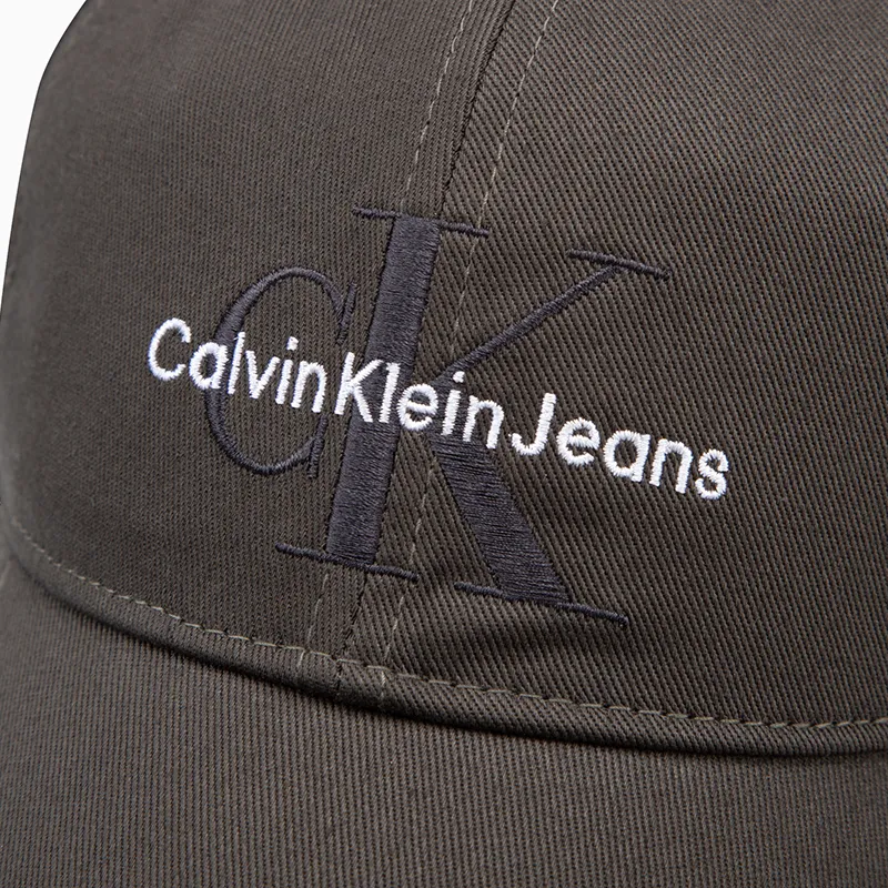 CALVIN KLEIN Cotton Baseball Caps Unisex Smoke Oil Ink-2