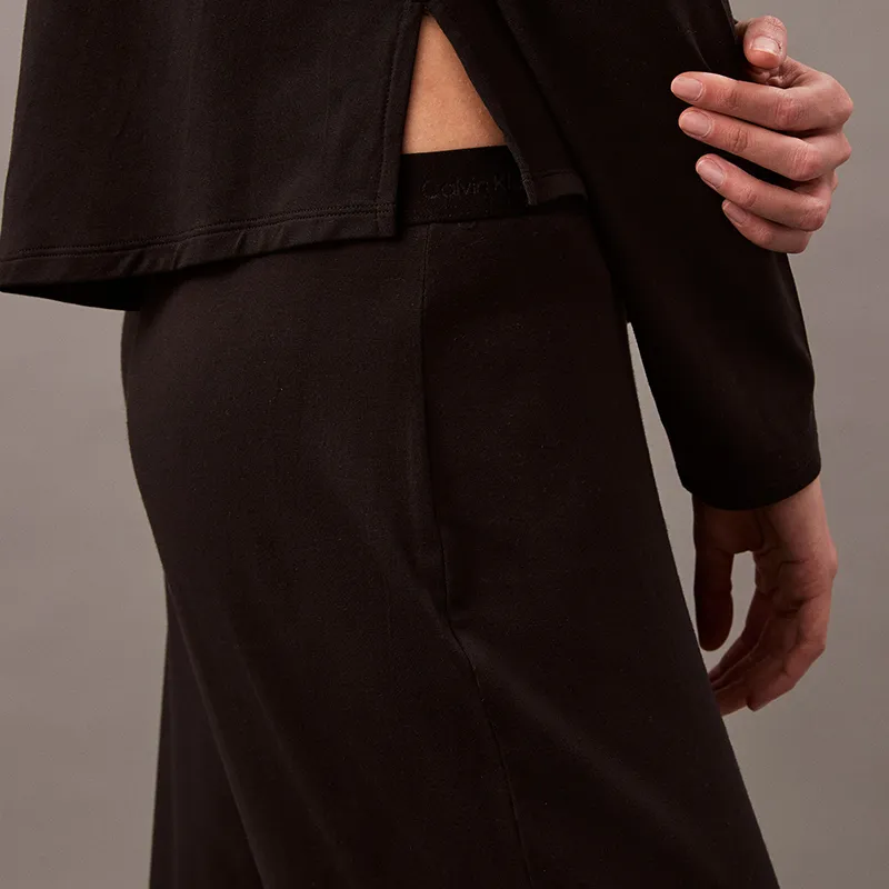 CALVIN KLEIN Pajama Pants Women's Space Black-3