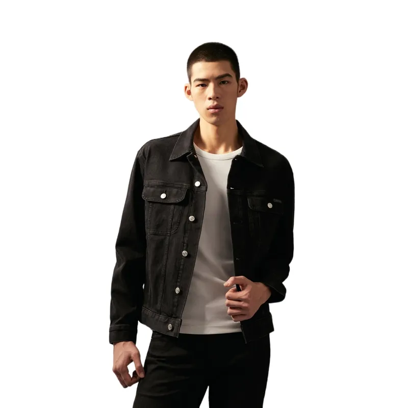 CALVIN KLEIN Denim Jacket Men's Denim Black-2
