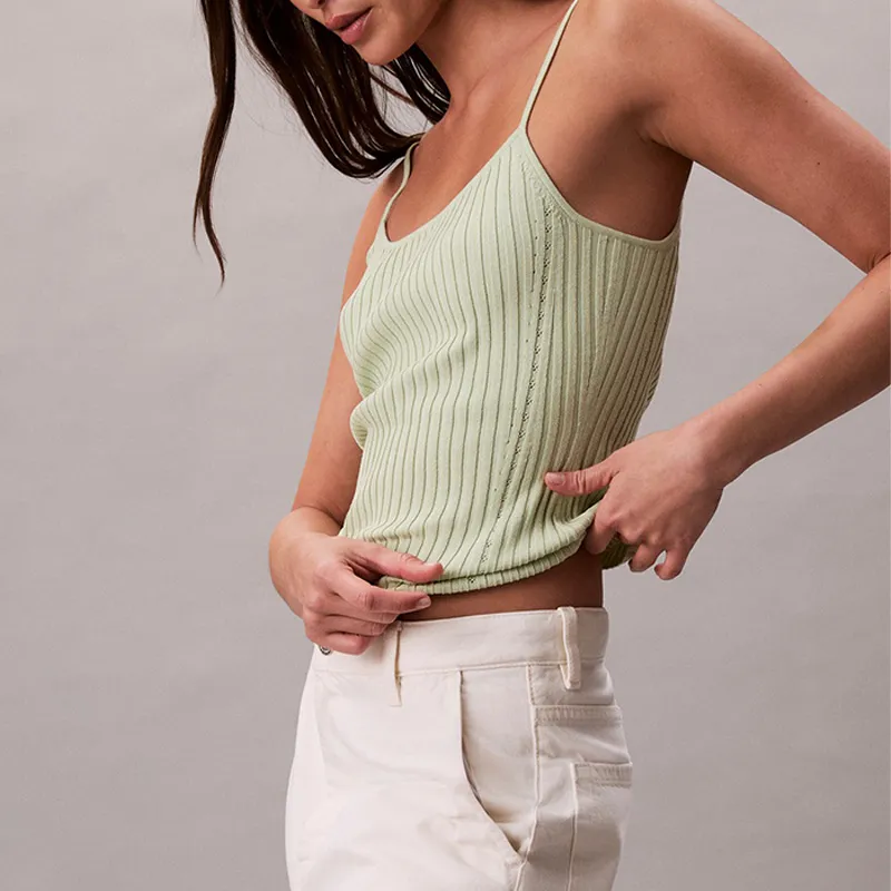 CALVIN KLEIN Tank Top Women's YAS Ivory-5