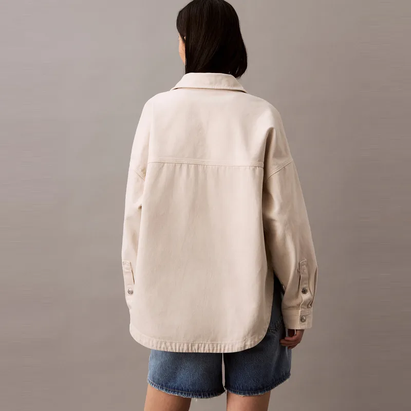 CALVIN KLEIN Shirt Women's White Denim-2