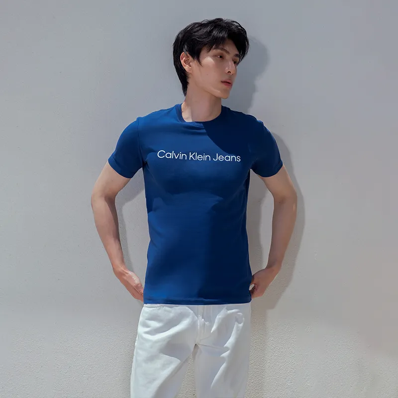 CALVIN KLEIN T Shirt Unisex Blue-2