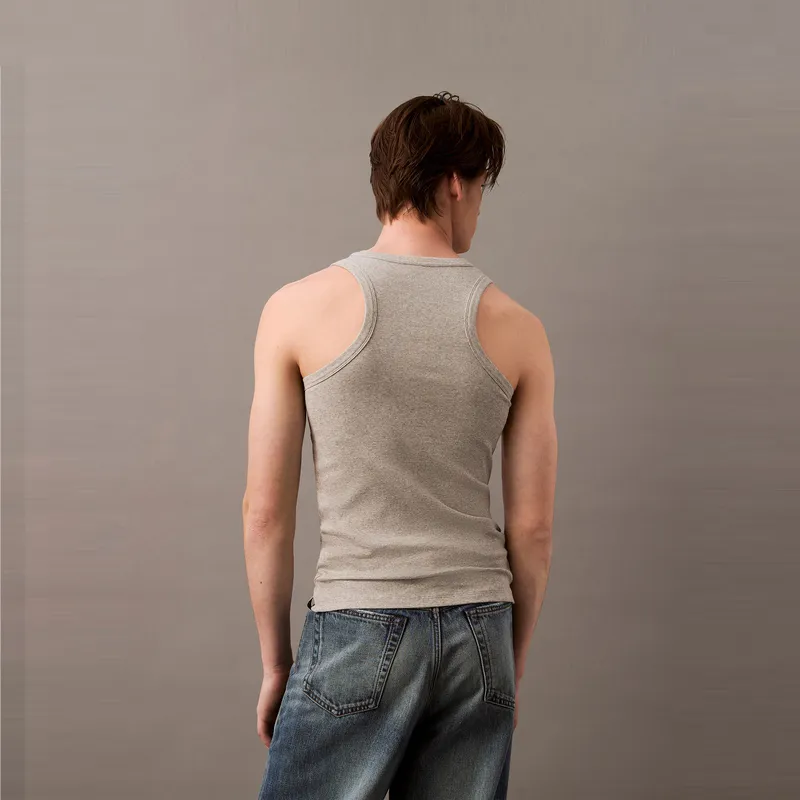 CALVIN KLEIN Tank Tops Men's 100 Moon White-4
